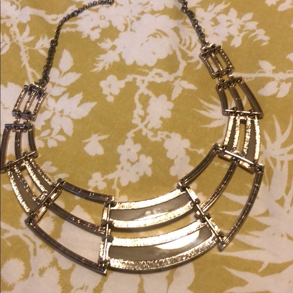 Neutral Statement Necklace π - Picture 2 of 2